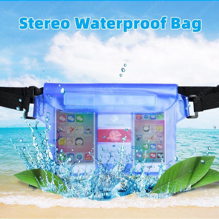 Sac banane étanche avec écran tactile pour téléphone, ceinture réglable, 3 couches d'étanchéité élevée, sac de natation, grande taille, sac de protection transparent pour téléphone portable iPhone