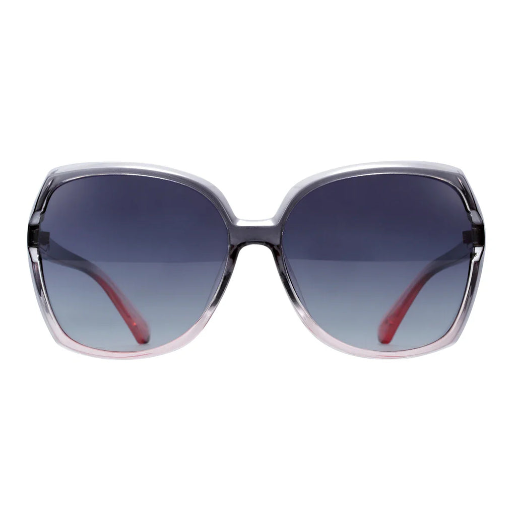 BARCUR Lunettes de soleil carrées surdimensionnées polarisées pour femme – Monture légère en PC Confortable Verres dégradés tendance Protection UV400 Idéales pour le shopping, la plage et les voyages