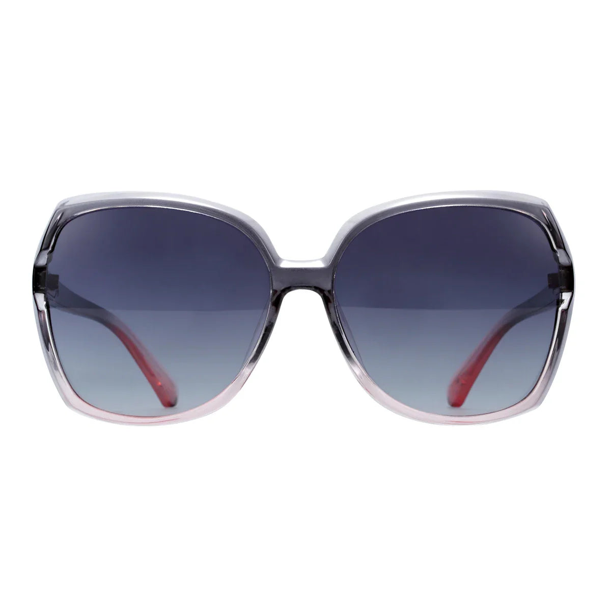 BARCUR Lunettes de soleil carrées surdimensionnées polarisées pour femme – Monture légère en PC Confortable Verres dégradés tendance Protection UV400 Idéales pour le shopping, la plage et les voyages