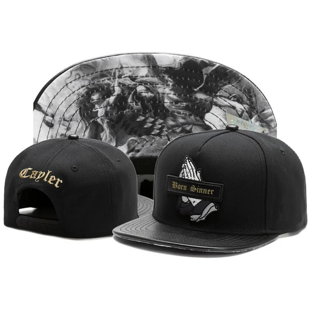 Casquette classique Snapback – Casquette de baseball ajustable à visière plate