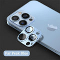 Protecteur d'objectif d'appareil photo pour iPhone 14 13 12 Pro Max 13Mini Verre trempé pour iPhone 11 13 14 Pro 14Plus Protecteur d'appareil photo en métal Film protecteur d'objectif d'appareil photo