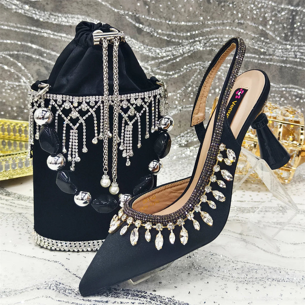 Ensemble de Chaussures à Talons et Sacs pour Femmes - ED-67