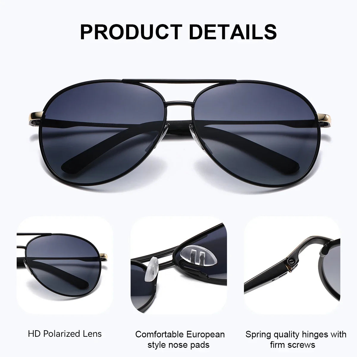 BARCUR Lunettes de soleil polarisées pour femme, en métal rose, confortables et tendance – Lentilles légères UV400 avec miroir dégradé bleu, monture ovale, idéales pour l'été, la plage et les tenues estivales, accessoires élégants.