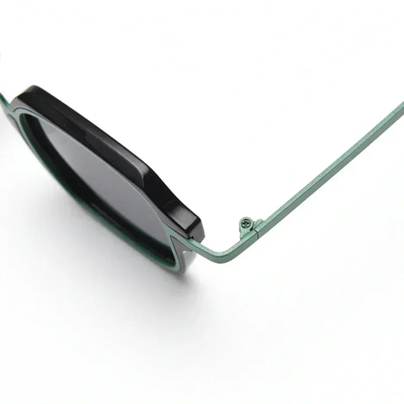 Caterside Lunettes de soleil polarisées rétro Punk pour hommes, monture métallique, verres carrés, mode, pour femmes, voyage en extérieur, conduite, protection UV400