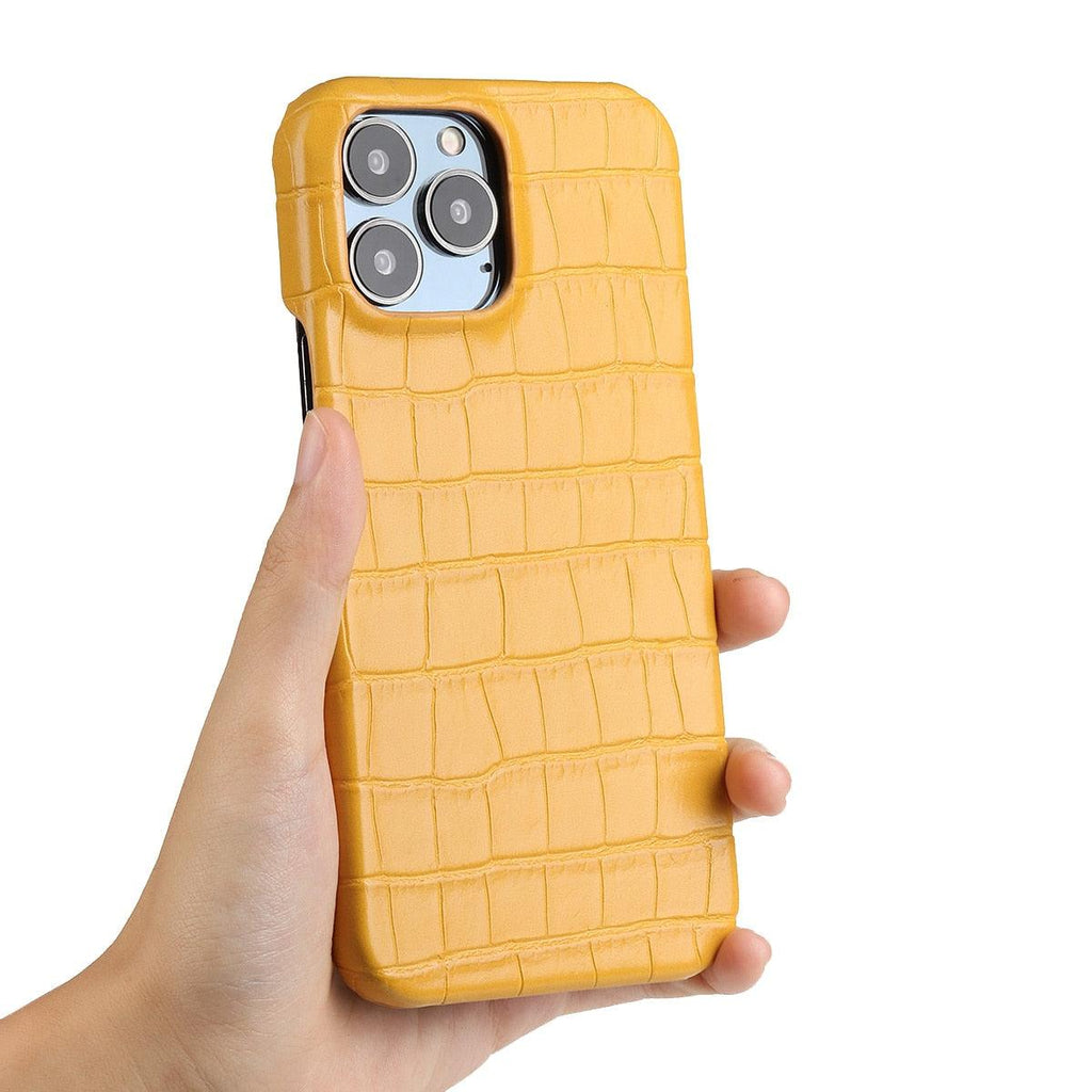 Étui en Cuir Unique pour iPhone 13 14 11 12 Pro Max XR X XS, Housse Rigide Antichoc Solide, Étui en Cuir Vert Classique et Tendance pour iPhone, Coque de Protection