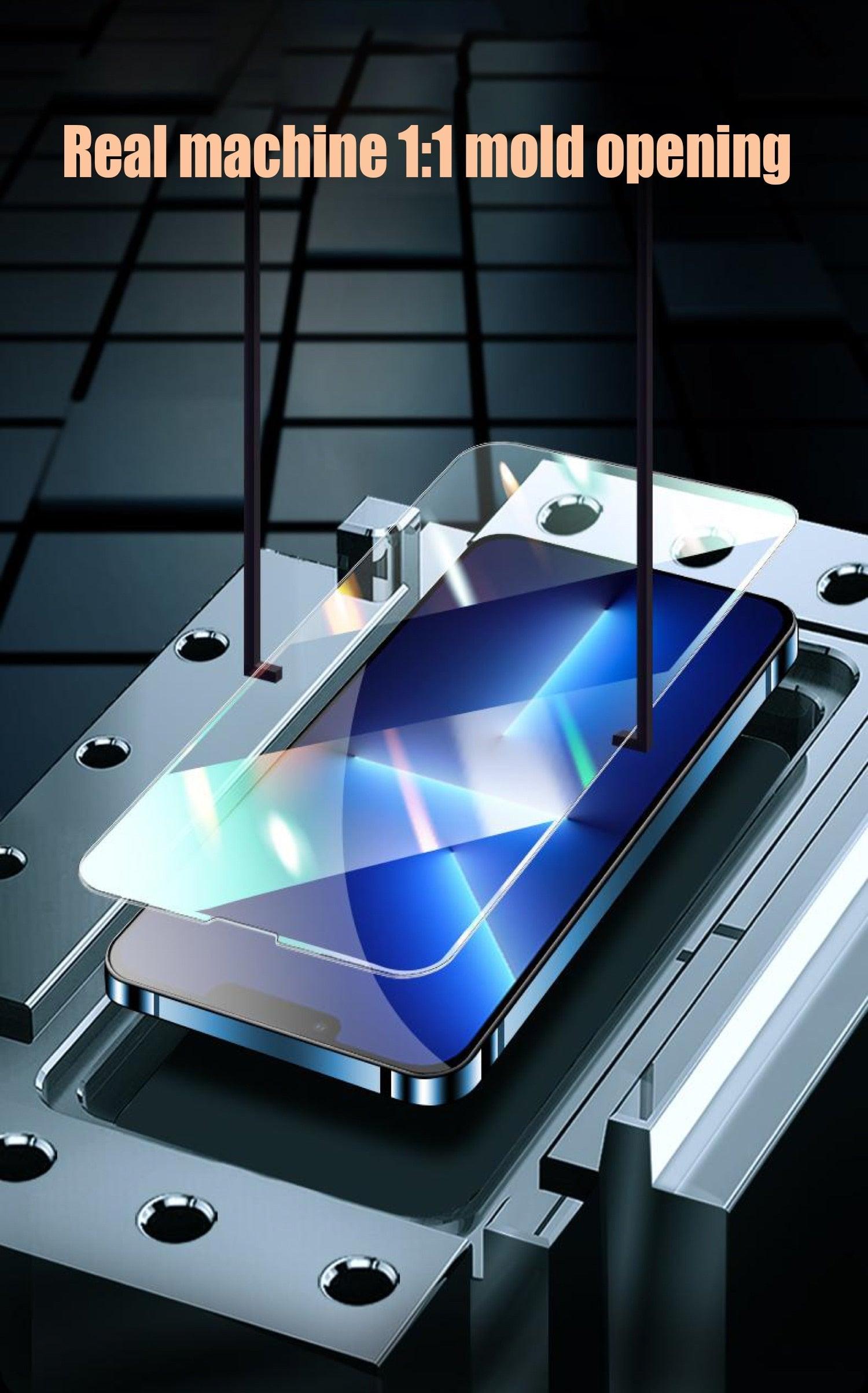 4 protecteurs d'écran en verre trempé pour iPhone 14 13 Mini 12 11 Pro Max X XS XR 7 8 Plus SE 3, film de protection pour iPhone 14 Plus