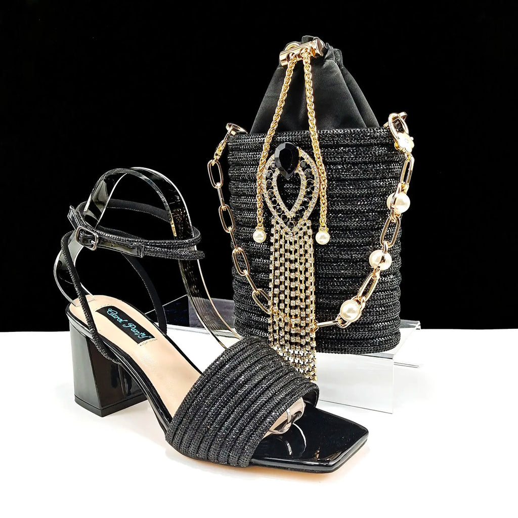 Ensemble chaussures et sac assortis pour femmes HJJ1-23