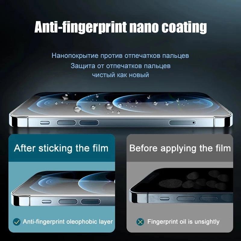 Film de protection intégral pour iPhone 13 Pro Max, 12, 11 Pro Max, Mini, XR, X, XS Max, 8, 7, 6, 6S Plus, SE 2022 – Film souple de protection d'écran.