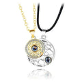 Collier magnétique homme et femme Superior Sense Sun and Moon Lovers, chaîne en alliage au design de niche