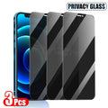 3 Vitres de confidentialité pour iPhone 11 12 13 Pro Max Protections d'écran Anti-espion Verre trempé pour iPhone XR XS Max Se 6 7 8 Plus Verre trempé Protection d'écran Verre de confidentialité Anti-espion pour iPhone