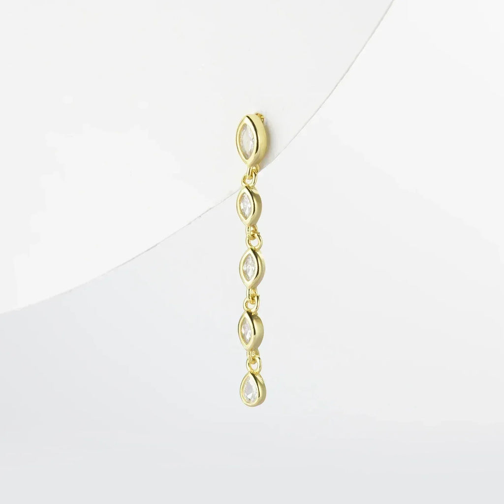 ANDYWEN 100% Argent Sterling 925 Or Piquant Boucle d'Oreille Chaîne Ovale Casier Boucle d'Oreille Femme Pendientes Luxe Beaux Bijoux 2023 Clips