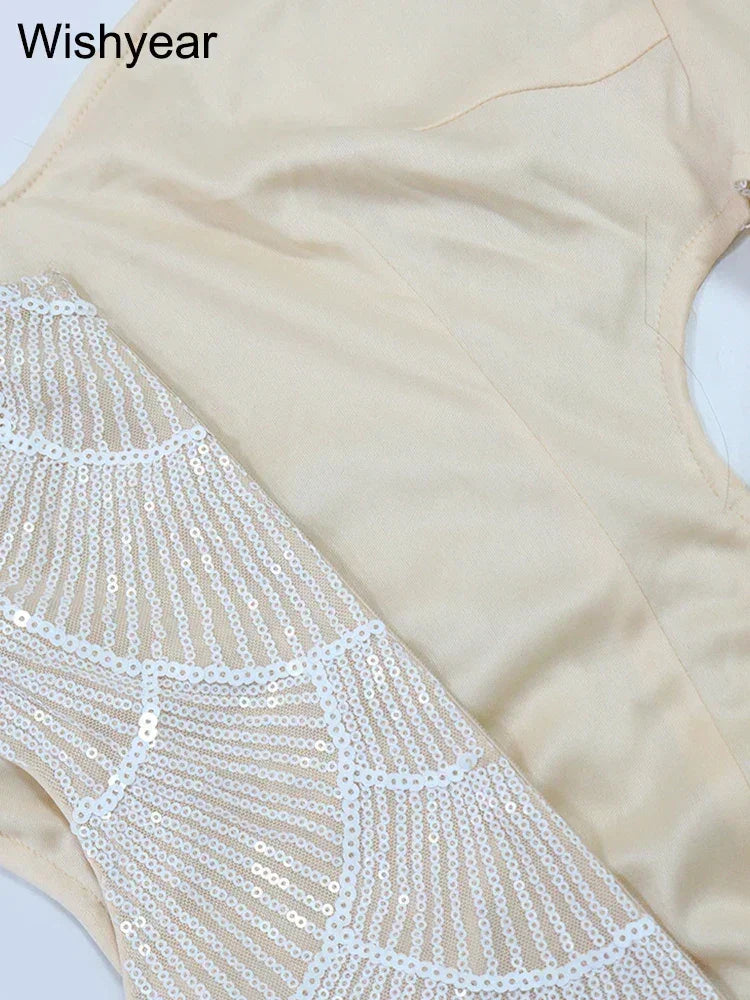 Nouvelles robes longues sirène dos nu à fines bretelles et à paillettes pour femmes, élégantes, pour soirées de célébrités, mariages, robes moulantes