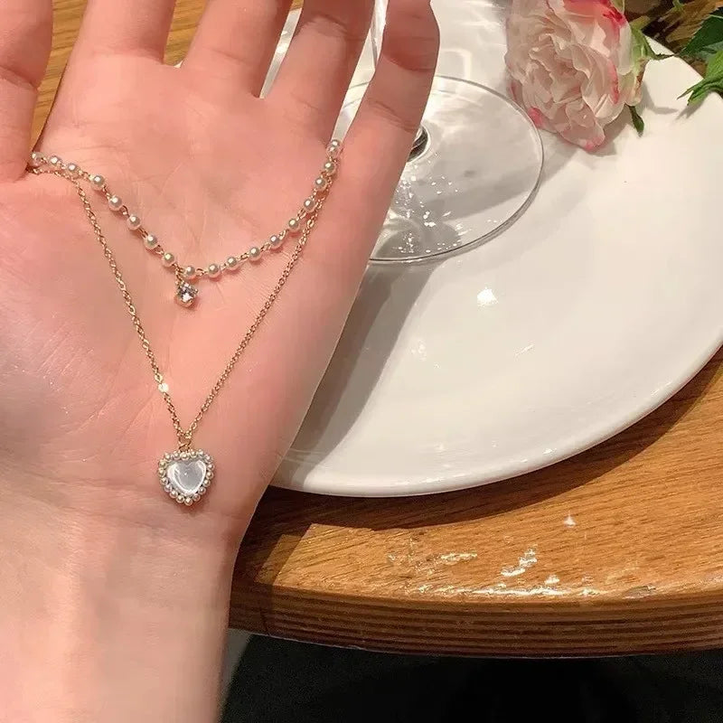Collier avec pendentif carré de zircon rose luxueux pour femme, accessoire quotidien tendance et personnalisé, bijoux de fête, cadeaux d'anniversaire