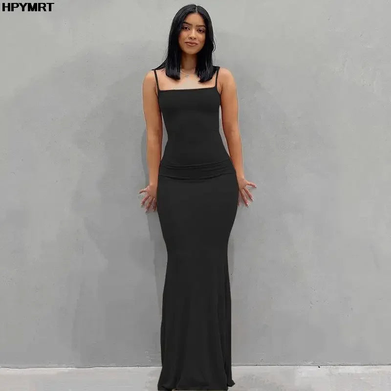Robe Longue Satinée | Robe de Soirée Moulante Dos Nu - Femstylo