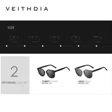 Lunettes de soleil de luxe élégantes en aluminium et magnésium, style rétro steampunk, rondes, polarisées, pour femmes et hommes, avec protection UV400
