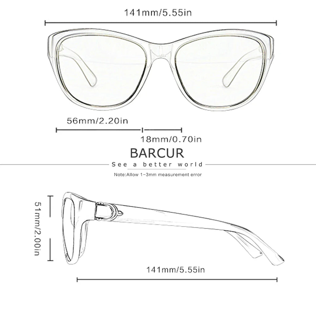 Lunettes de soleil polarisées pour hommes BARCUR – Lentille TAC elliptique dégradée avec protection UV400 – Monture légère en acier inoxydable, élégantes pour l'été, pour les voyages, la conduite et les occasions de cadeaux en extérieur