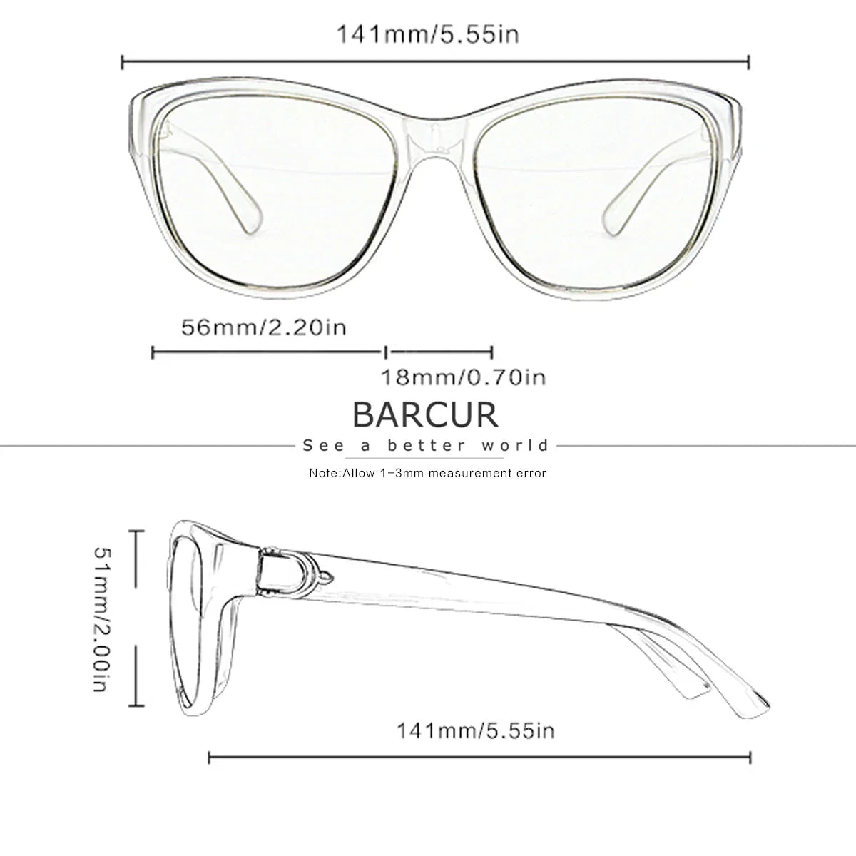 Lunettes de soleil polarisées pour hommes BARCUR – Lentille TAC elliptique dégradée avec protection UV400 – Monture légère en acier inoxydable, élégantes pour l'été, pour les voyages, la conduite et les occasions de cadeaux en extérieur