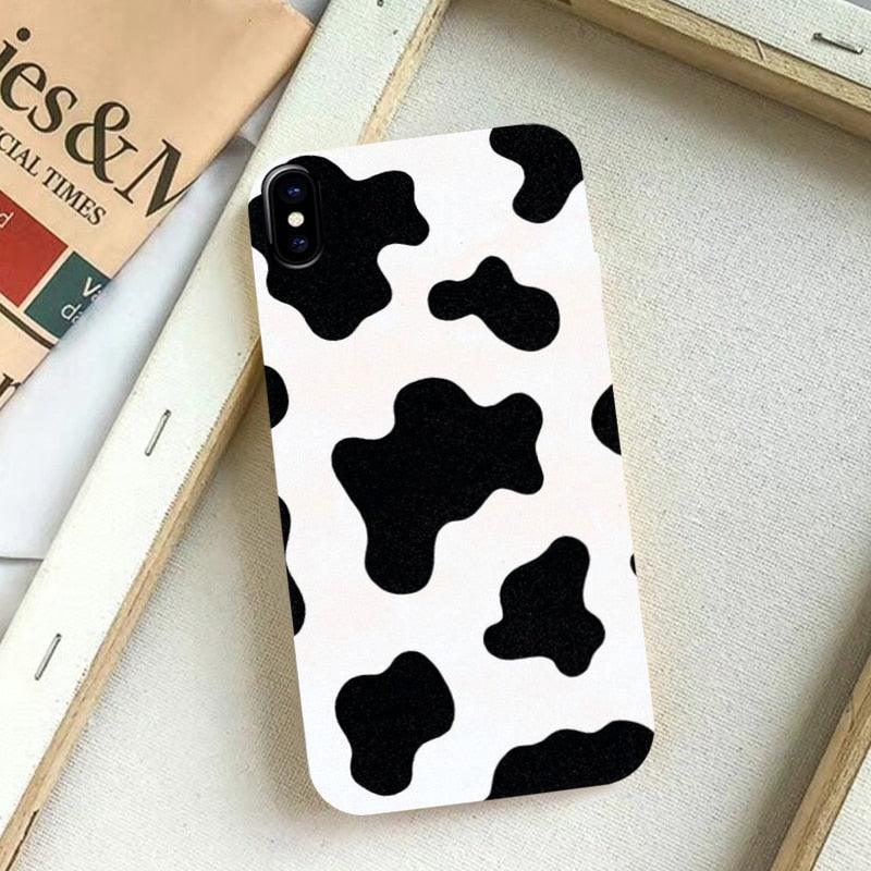 Coque en Silicone Slim Fit Légère Noire Blanche Imprimée pour iPhone 11 Pro 7 8 Plus X XR XS Max iPhone 11 Coque de Téléphone Portable en Silicone Unisexe à Motif Imprimé Blanc Noir