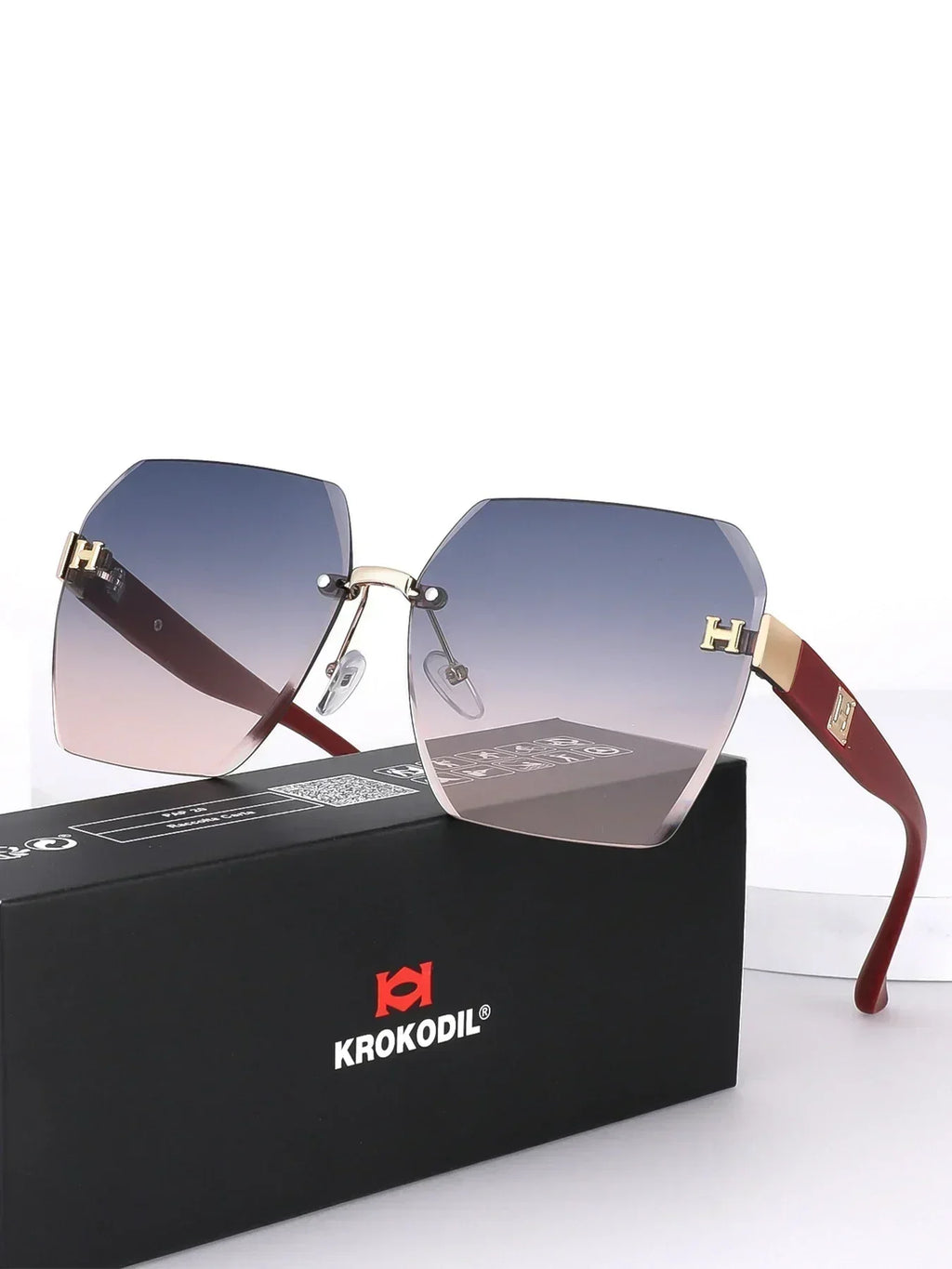 2025 Nouvelles Lunettes de Soleil Tendance Marque de Luxe Designer Femmes Hommes Rétro Carré Grand Cadre Lunettes Uv400 Extérieur Verres Emballage Boîte