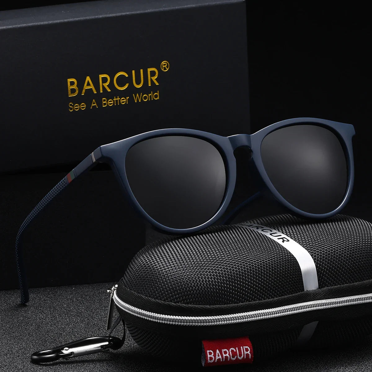 BARCUR Lunettes de soleil polarisées œil de chat pour femmes – Protection UV400 légère avec monture en polycarbonate tendance, verres miroirs et design élégant – Accessoires d'été stylés pour le shopping, les voyages et l'extérieur