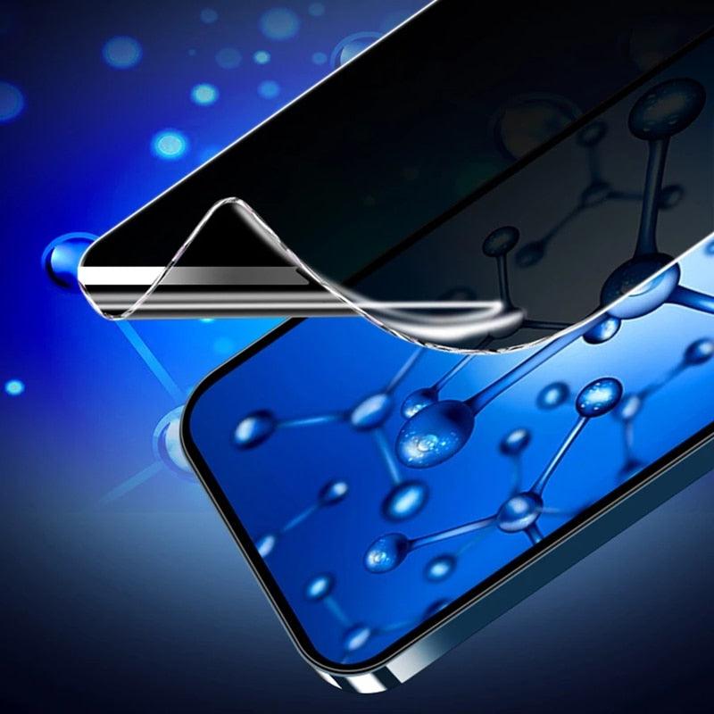 3 films hydrogel anti-espion pour iPhone 12 11 Pro Max 7 8 Plus, protecteurs d'écran de confidentialité pour iPhone 13 14 XS MAX X XR, pas en verre, film hydrogel protecteur d'écran de confidentialité compatible avec iPhone