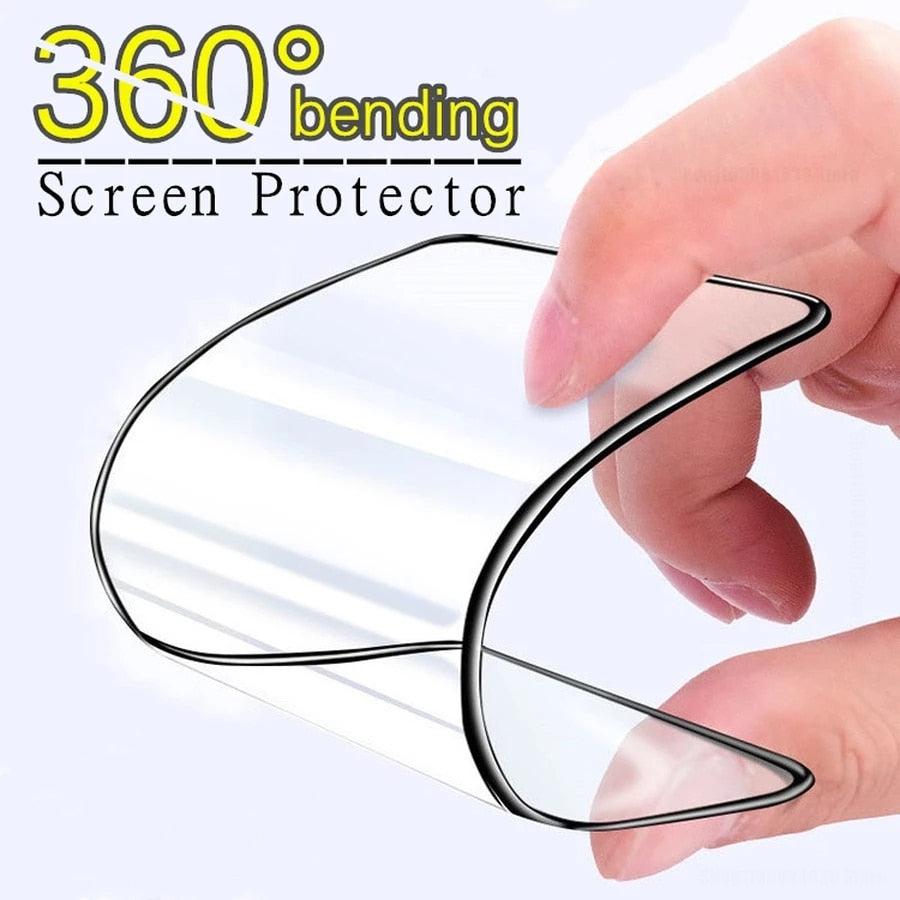 4 films de protection d'écran souples en céramique mate pour iPhone 14 13 12 Pro Max 11 XR XS X 8 7 Plus SE20 anti-casse, film non en verre, finition mate, protecteur d'écran en verre trempé pour iPhone