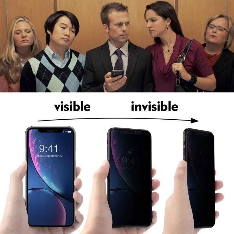 3 films hydrogel anti-espion pour iPhone 12 11 Pro Max 7 8 Plus, protecteurs d'écran de confidentialité pour iPhone 13 14 XS MAX X XR, pas en verre, film hydrogel protecteur d'écran de confidentialité compatible avec iPhone
