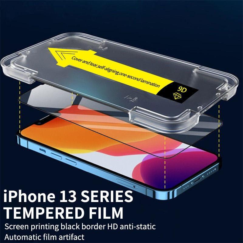 2 pièces, protection d'écran complète pour iPhone 11, 12, 13 PRO MAX, verre intimité pour iPhone 14 Pro, XS Max, XR, 13, 12 mini, verre trempé, film de protection d'écran en verre trempé, dureté 9H, protection d'écran anti-rayures.