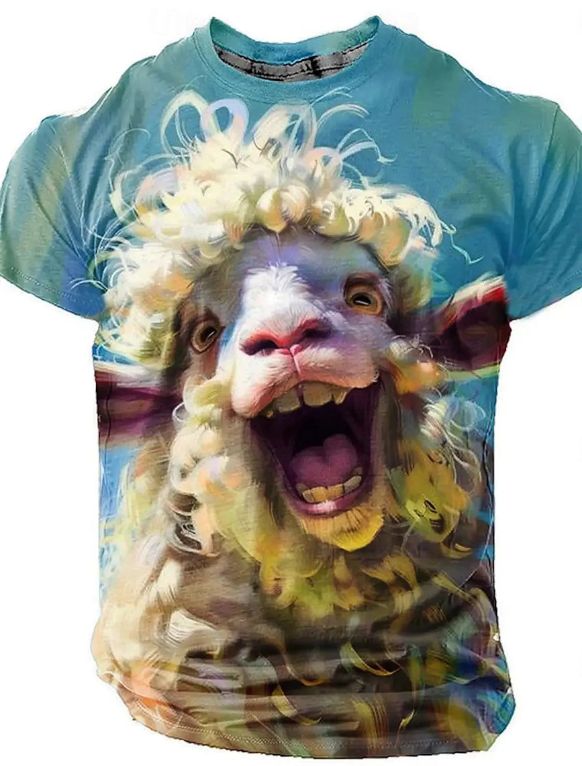 🦁 T-Shirt Drôle Imprimé Animal 3D – Streetwear Audacieux pour l'Été