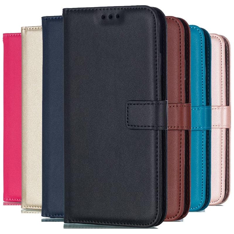 Étui Portefeuille en Cuir Couleur Unie pour iPhone 14 XS MAX 11 Pro 12 mini 13 Housse à Rabat Fente pour Cartes Étui de Téléphone Portable Portefeuille Étui de Téléphone Portable Housse à Rabat en Cuir Portefeuille Étui Protecteur Coloré