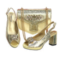 Ensemble Sac et Chaussures à Talons Ouverts pour Femmes GRT543
