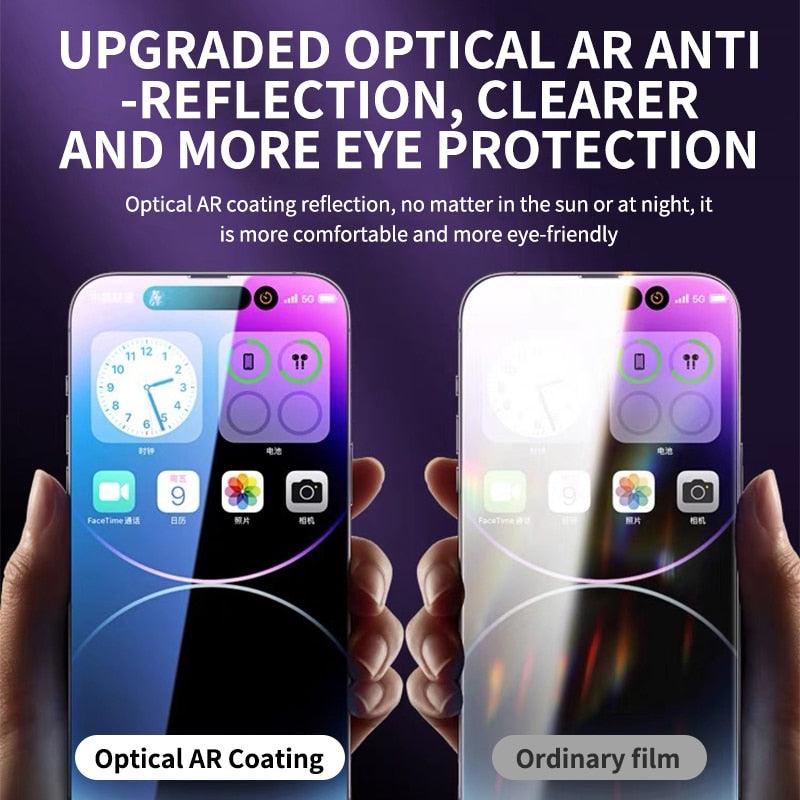 Verre trempé 100D pleine couverture pour iPhone 14 11 12 13 Pro Max XR X Protection d'écran pour iPhone 14 Pro Max Verre de protection incurvé Protection d'écran en verre trempé incassable de qualité militaire et la plus durable pour iPhone