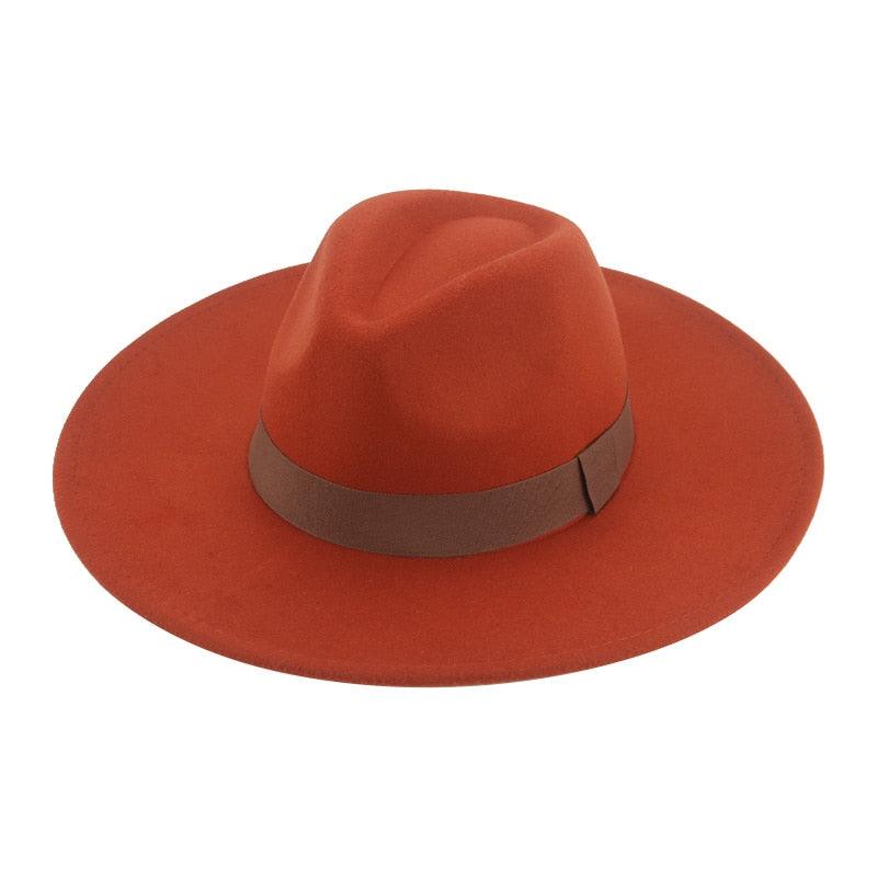 Chapeaux Fedora Tendance pour Femmes Casquettes de Soirée à Large Bord Chapeaux Fedora pour Femmes Chapeau Fedora Élégant à Large Bord Chapeau de Mariage pour Hommes Ceinture Chaude Style Rétro 56-58cm