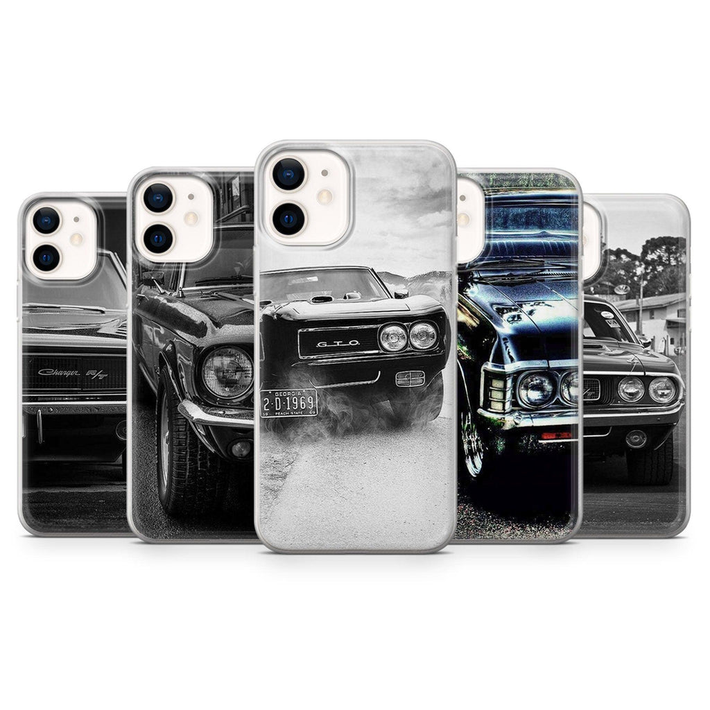 Coque de Téléphone Voitures Américaines Pour Iphone 13 12 11 Pro Max Mini Xs X Xr 8 7 Plus 6s 6 Se 2020 Housse Transparente Anti-choc Anti-rayures