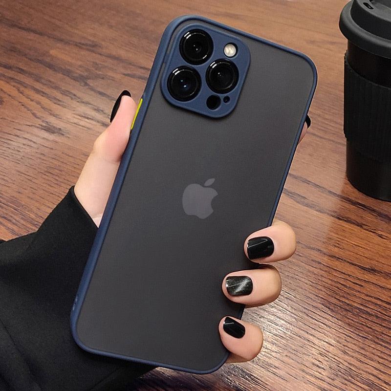 Coque de luxe antichoc en silicone transparent pour iPhone 11 12 13 14 Pro Max avec bord souple et pare-chocs antichoc pour iPhone