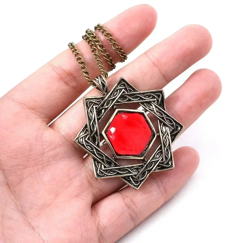 Amulette de Mara Collier d'Arkay Pendentif de Morrowind Collier pour Femmes Hommes Bijoux de Cosplay Cadeau