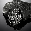 Colliers Viking Vintage Loki Creux Hommes Acier Inoxydable Mythologie Nordique Pendentif Trinité Amulette Bijoux Scandinaves Cadeaux Hommes