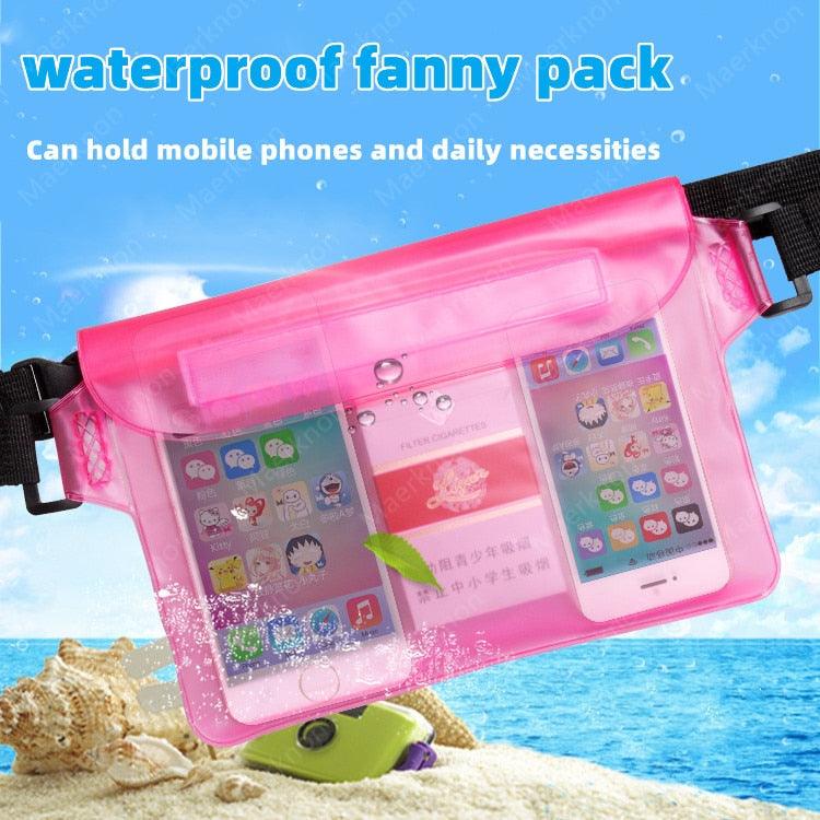 Sac banane étanche avec écran tactile pour téléphone, ceinture réglable, 3 couches d'étanchéité élevée, sac de natation, grande taille, sac de protection transparent pour téléphone portable iPhone