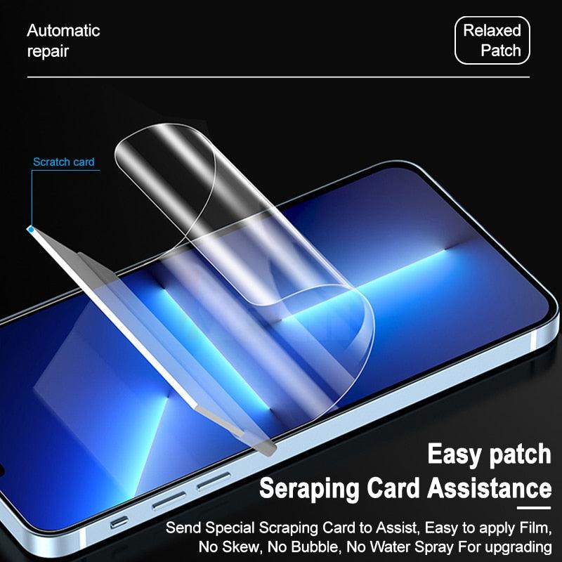 Film de protection intégral pour iPhone 13 12 11 14 Pro MAX Mini, protecteur d'écran XS Max XR X 7 8 6S Plus SE 2020, accessoires de téléphone, protecteur d'écran en verre trempé ultra renforcé