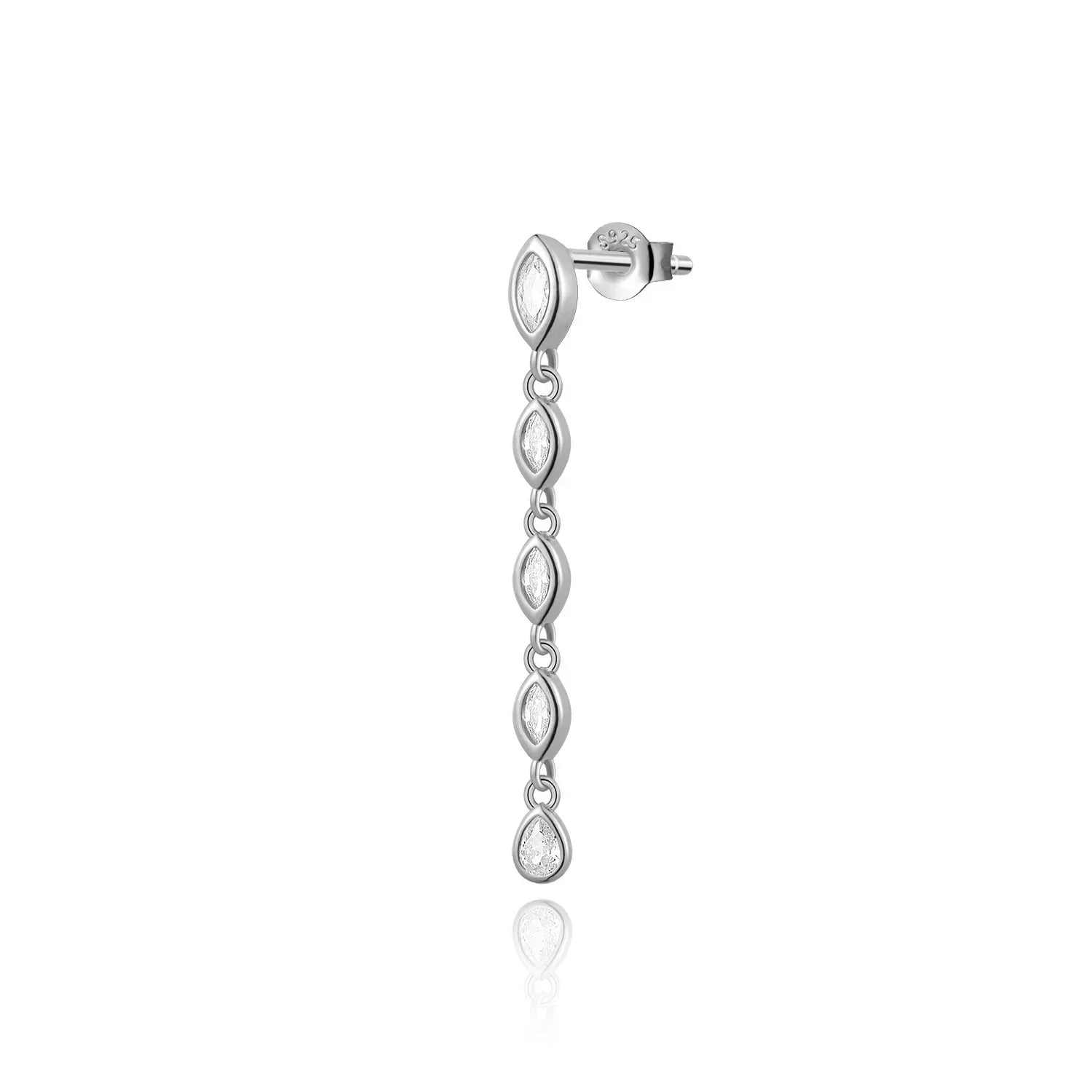 ANDYWEN 100% Argent Sterling 925 Or Épice Boucle d'Oreille Chaîne Ovale Fermoir Boucles d'Oreilles Femmes Pendientes Bijoux Fins de Luxe 2023 Clips