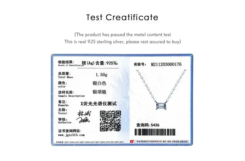 Modian Véritable Argent Sterling 925 Breloque Mode AAA Zircone Pendentif Collier Pour Femmes Colliers Féminins Bijoux Fins