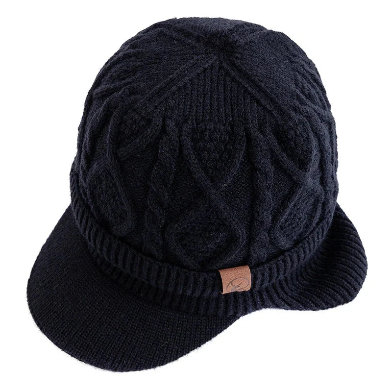 Bonnet d'hiver unisexe – Doublure en fausse fourrure avec cache-oreilles
