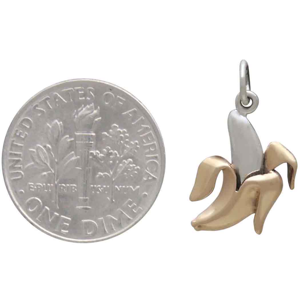 Collier banane en argent sterling
