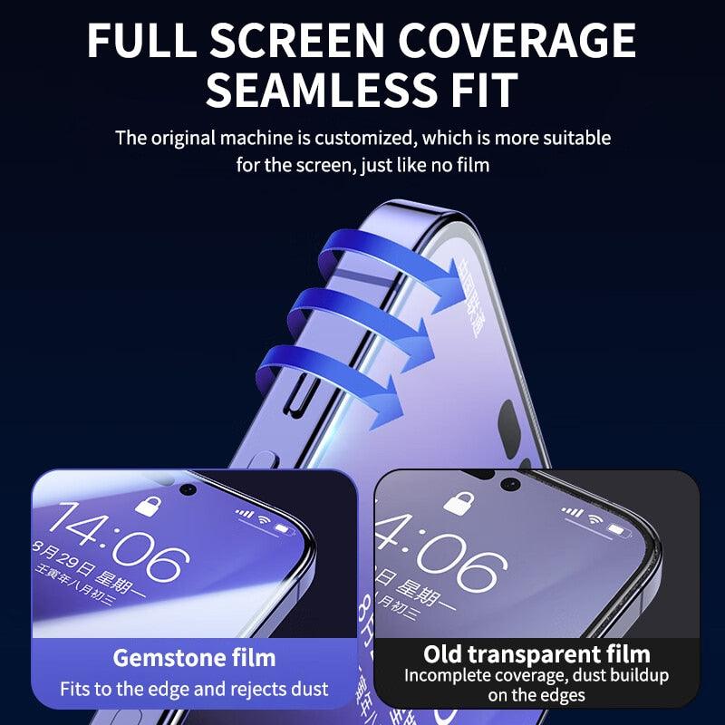 Verre trempé 9D pour iPhone 11 12 13 14 Pro XR X XS Max Film de protection d'écran pour iPhone 12 Pro Max Mini 7 8 6 6S Plus SE Film de protection d'écran en verre trempé compatible pour iPhone