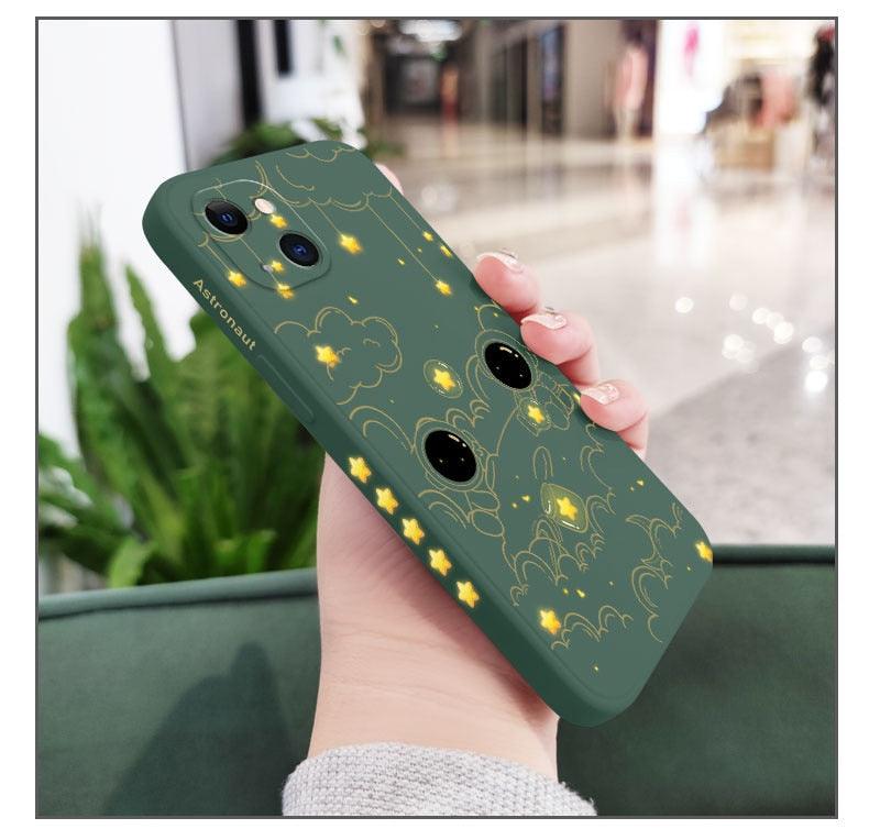 Coque de téléphone astronaute pour iPhone 14 13 12 11 Pro Max Mini X Xr Xs Max Se2020 8 7 Plus 6 6s Plus, protection hybride robuste