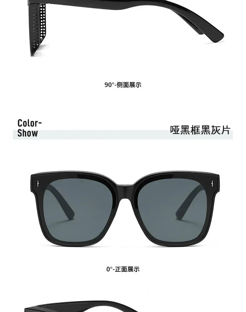 Lunettes de soleil polarisées Fashion Square à clipser pour lunettes de vue, portables, pour hommes et femmes, vintage, pour la pêche et la conduite