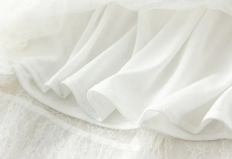 Jupe mi-longue taille haute amincissante pour femme, en gaze haut de gamme, longue, pour l'été, jupe plissée 2025