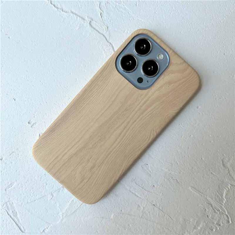 Coques de Téléphone Rétro Ultra Fines Texture Bois pour iPhone 14 13 12 11 Pro Max XS MAX XR XS X 7 8 Plus Antidérapantes Étui Souple en Bois Vintage Unique Élégant et Entièrement Protecteur