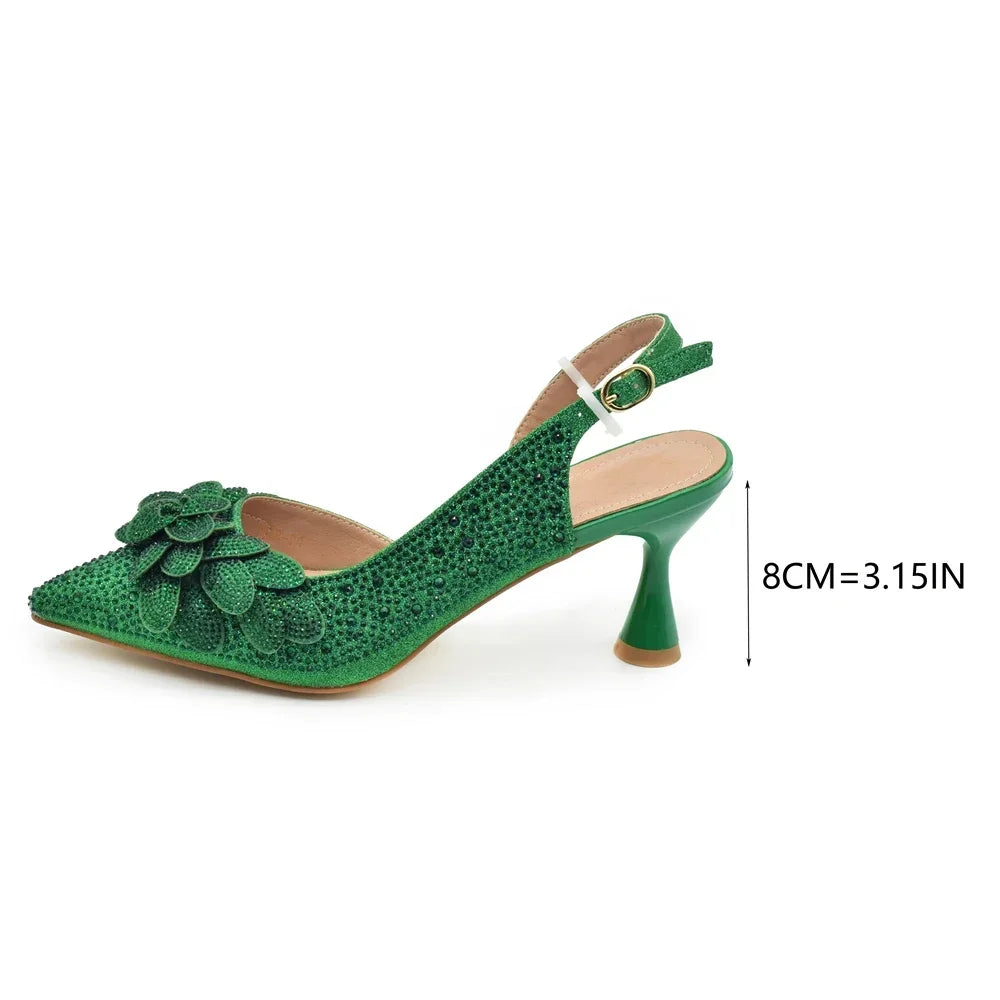 Ensemble Chaussures et Sac Pointus pour Mariage Femme - ED123
