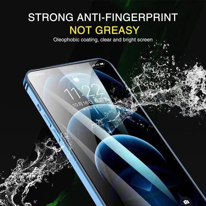 2 Films pour iPhone 12 13 Pro Max Mini Protecteurs d'Écran pour iPhone 11 14 Pro XS Max X XR 6 6s 7 8 Plus SE Non Verre Anti-Rayures Protection des Yeux Film de Protection d'Écran HD Transparent